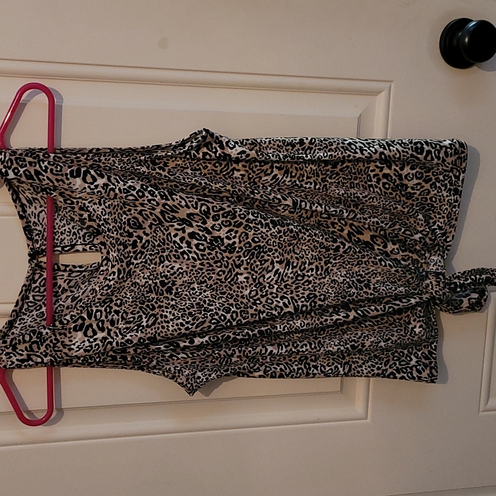 Leopard dress shirt